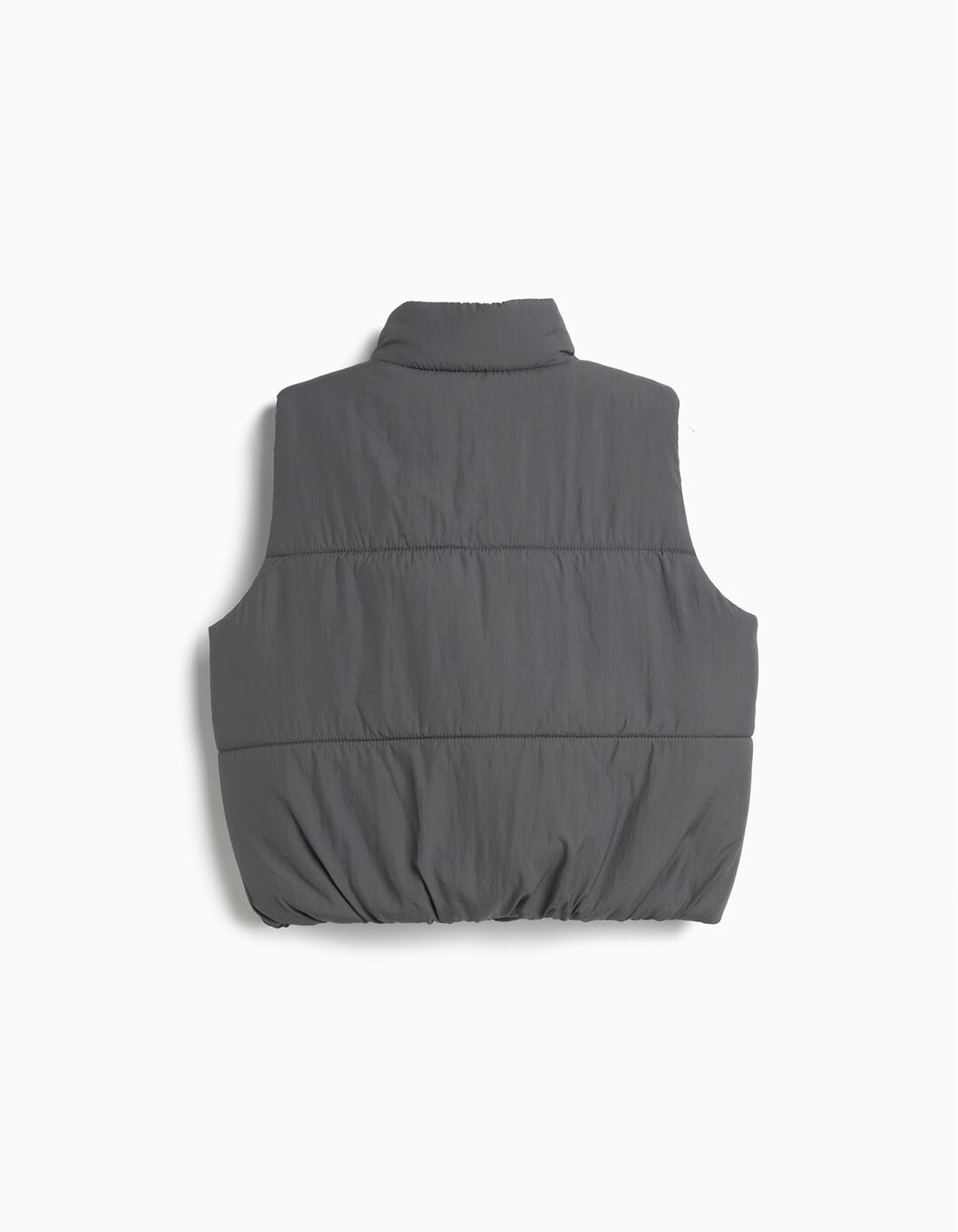 Colete Acolchoado, Menina, Cinzento Escuro