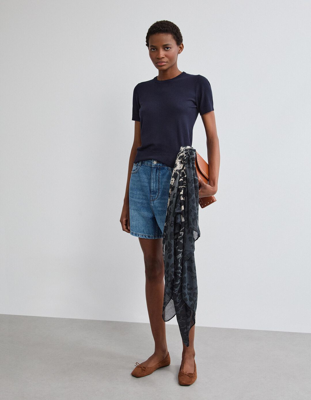 Camisola de Malha, Mulher, Azul Escuro