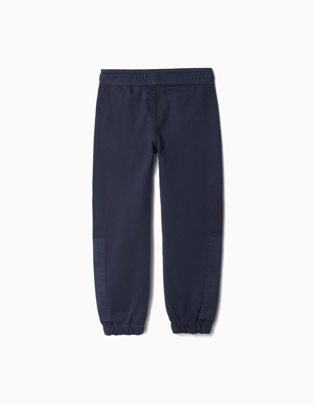 Calças Joggers Sarja, Menino, Azul Escuro