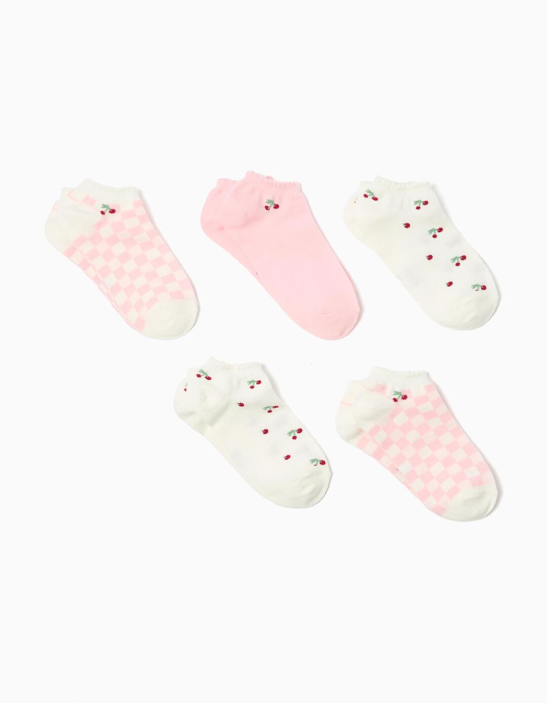 Pack 5 Pares de Meias, Menina, Multicor