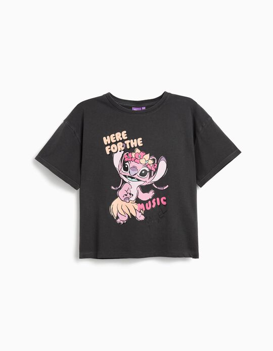 Comprar Online T-shirt 'Lilo e Stitch', Menina, Cinzento Escuro 