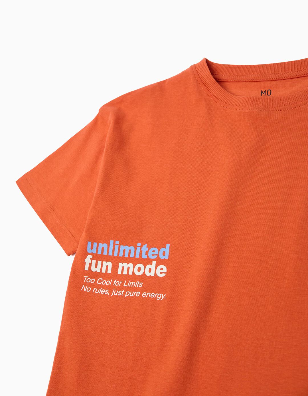 T-shirt Estampada, Menino, Laranja Escuro