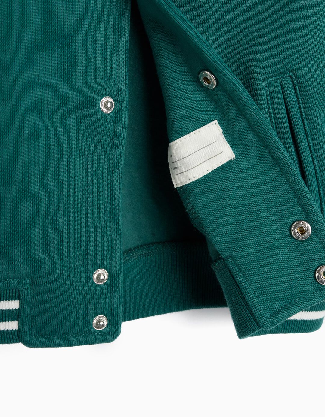 Bomber De Felpa, Menino, Verde Escuro