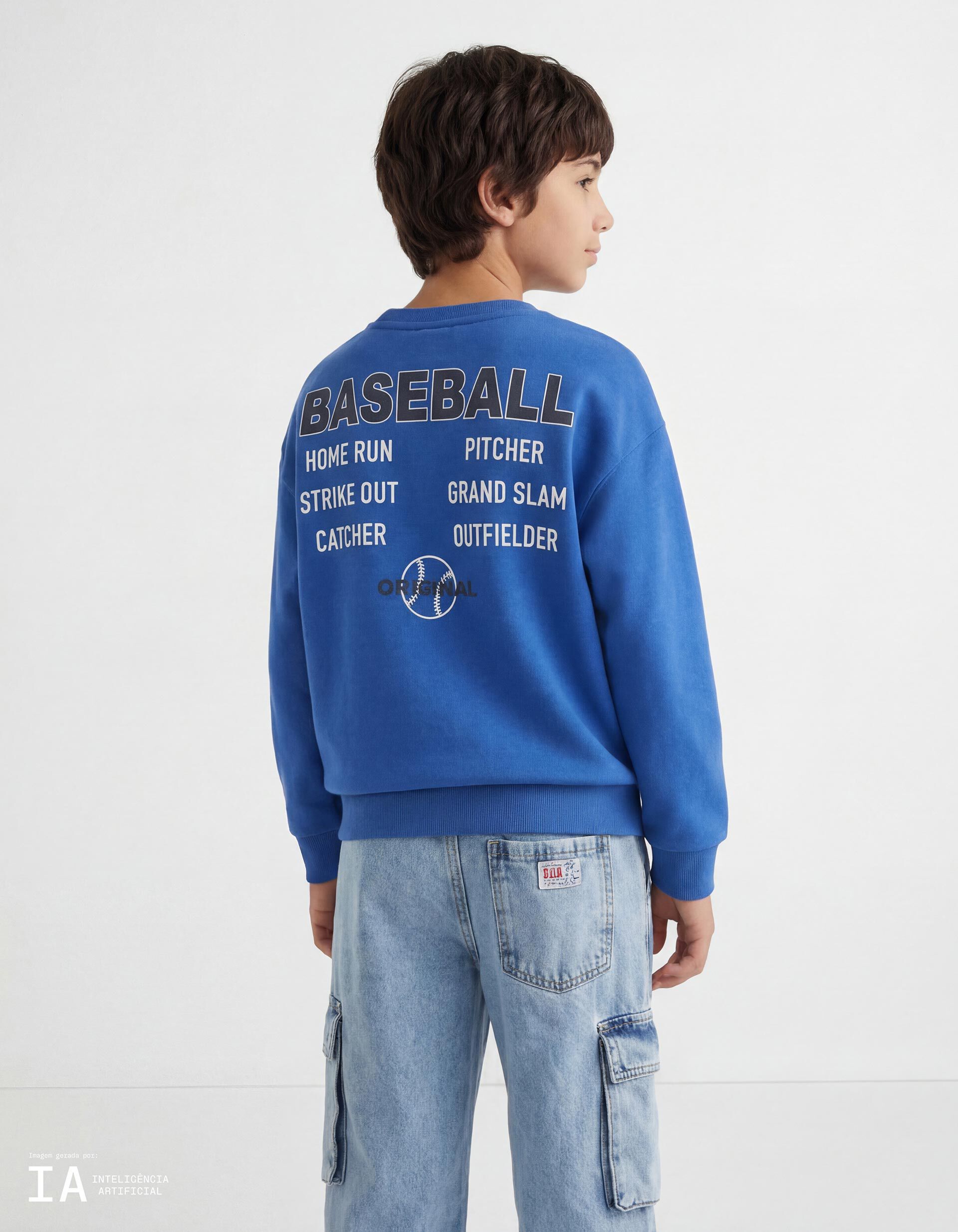 Comprar Online Sweatshirt de Felpa, Menino, Azul