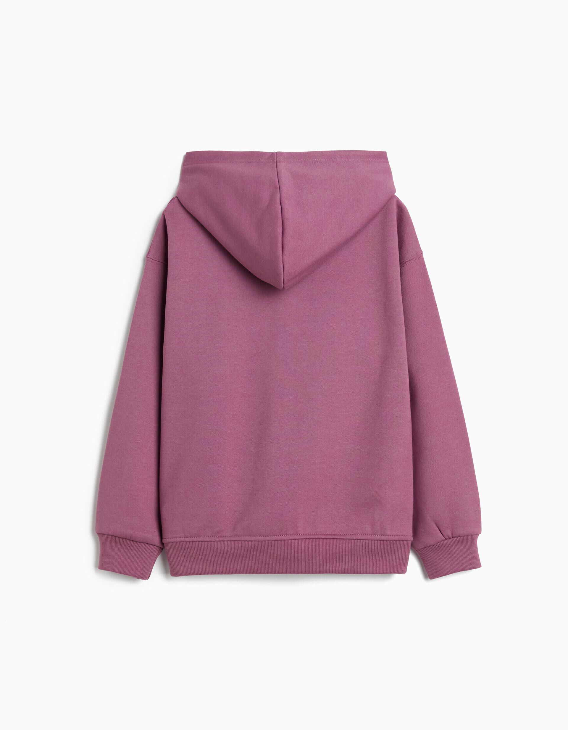 Comprar Online Sweatshirt de Felpa Capuz, Menino, Roxo Escuro