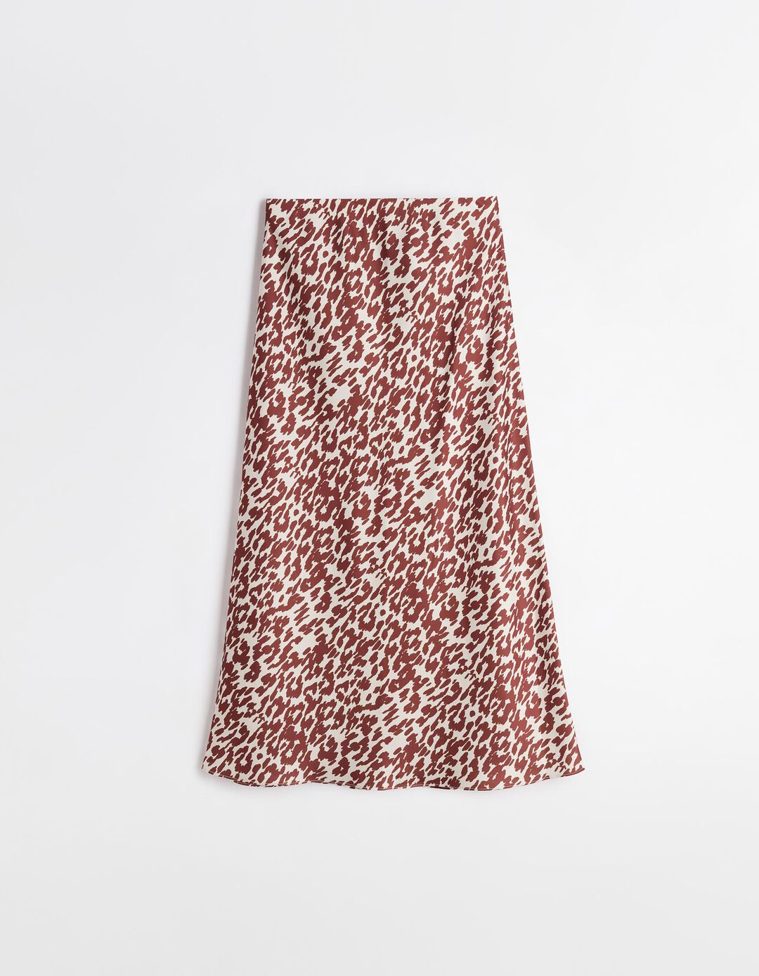 Saia Comprida de Cetim, Mulher, Vermelho Escuro