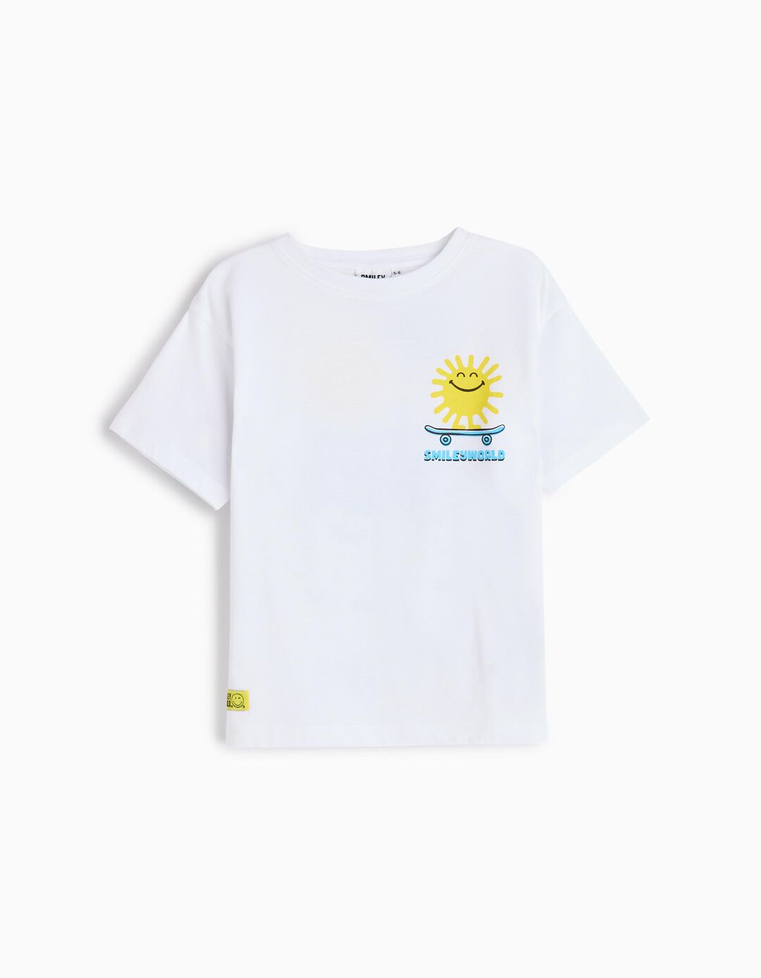 T-shirt 'Smiley World', Menino, Branco