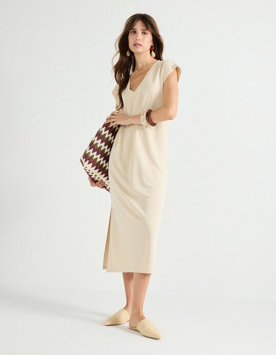 Comprar Online Vestido, Mulher, Bege Claro