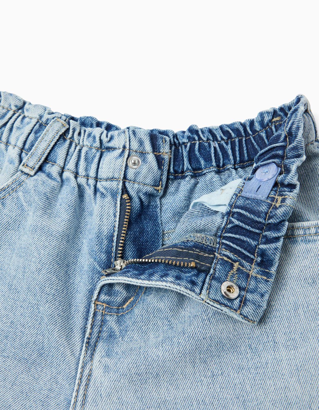 Cal&ccedil;as de Ganga Paperbag, Menina, Azul Claro