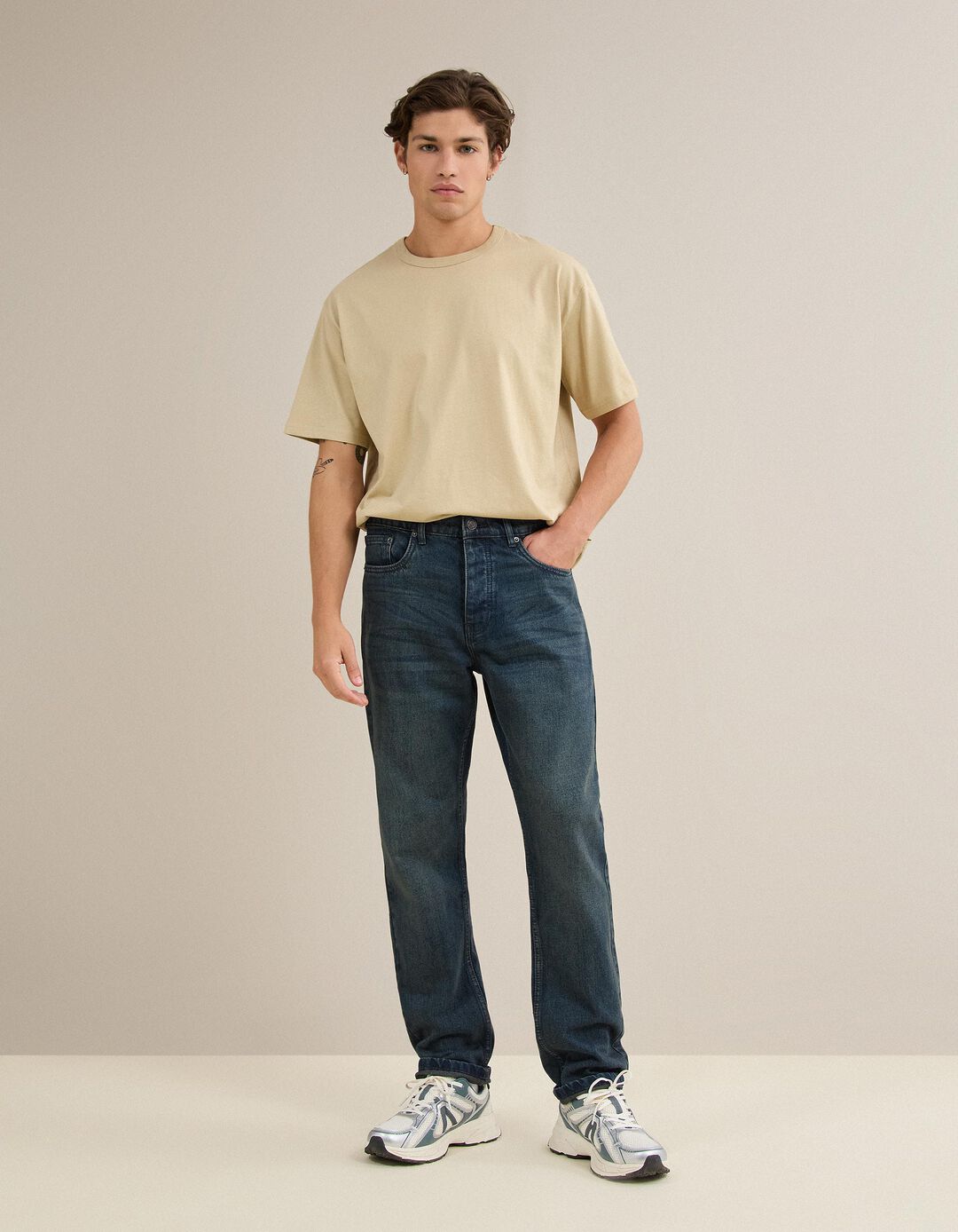 Jeans 'Slim Fit', Homem, Azul