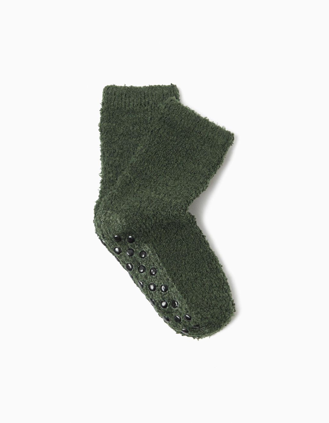 Meias Antiderrapantes, Menino, Verde Escuro