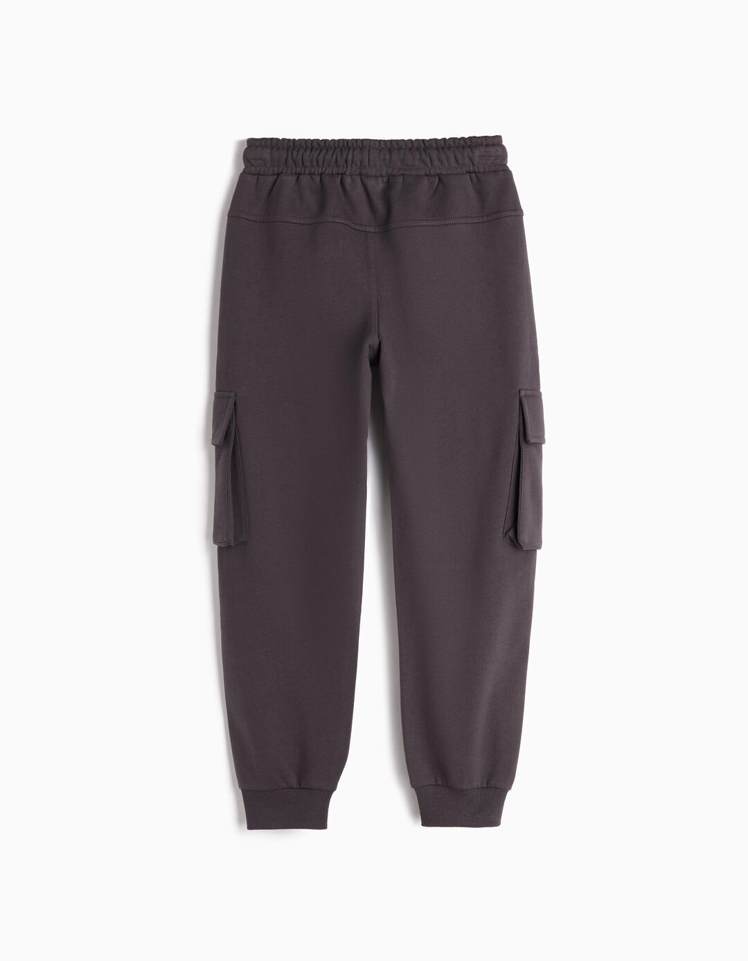 Joggers de Felpa Cargo, Menino, Cinzento Escuro