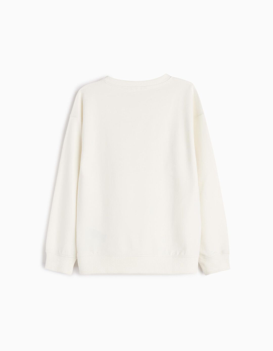 Sweatshirt de Felpa Estampado, Menino, Branco