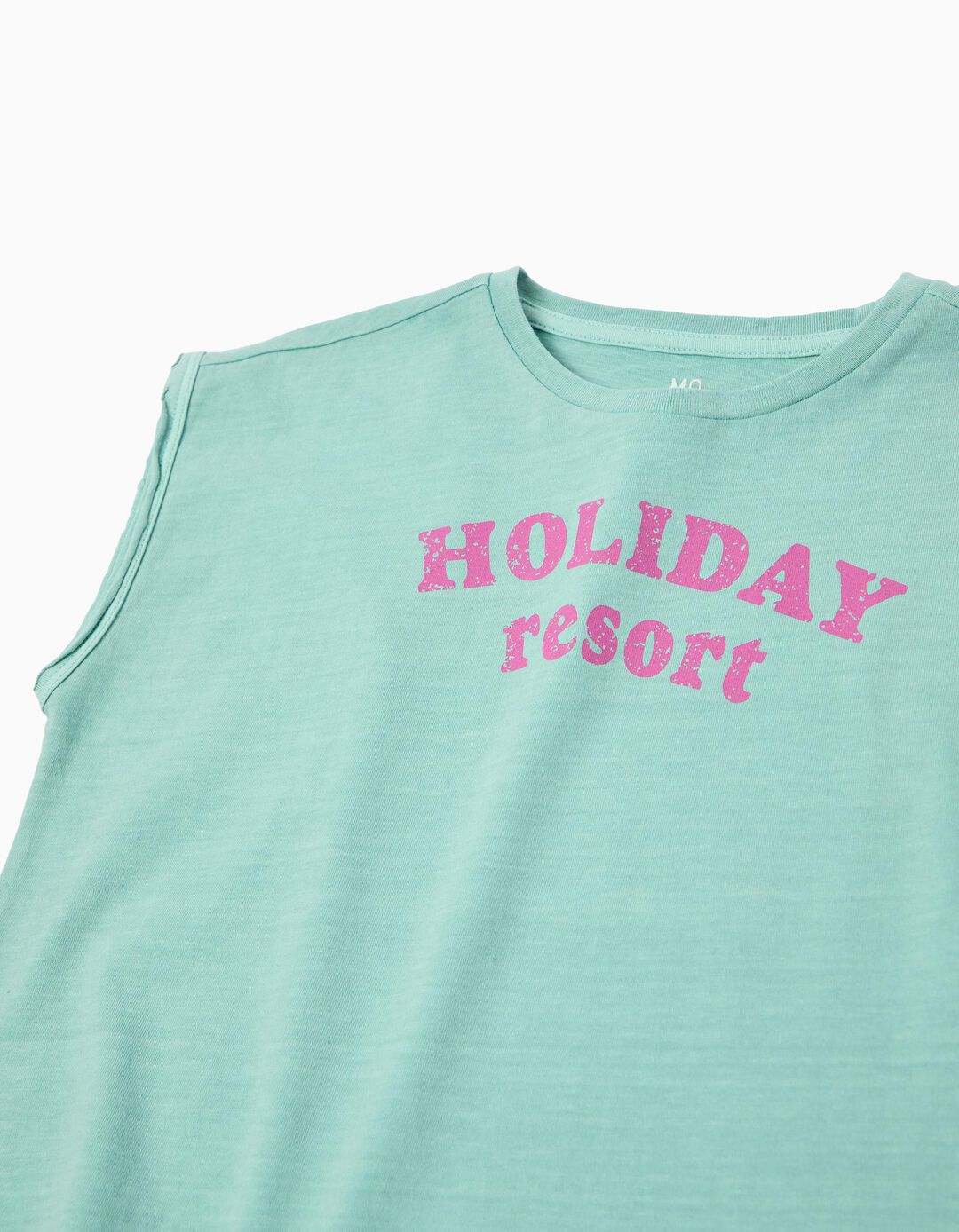 T-shirt Estampada, Menina, Verde Claro