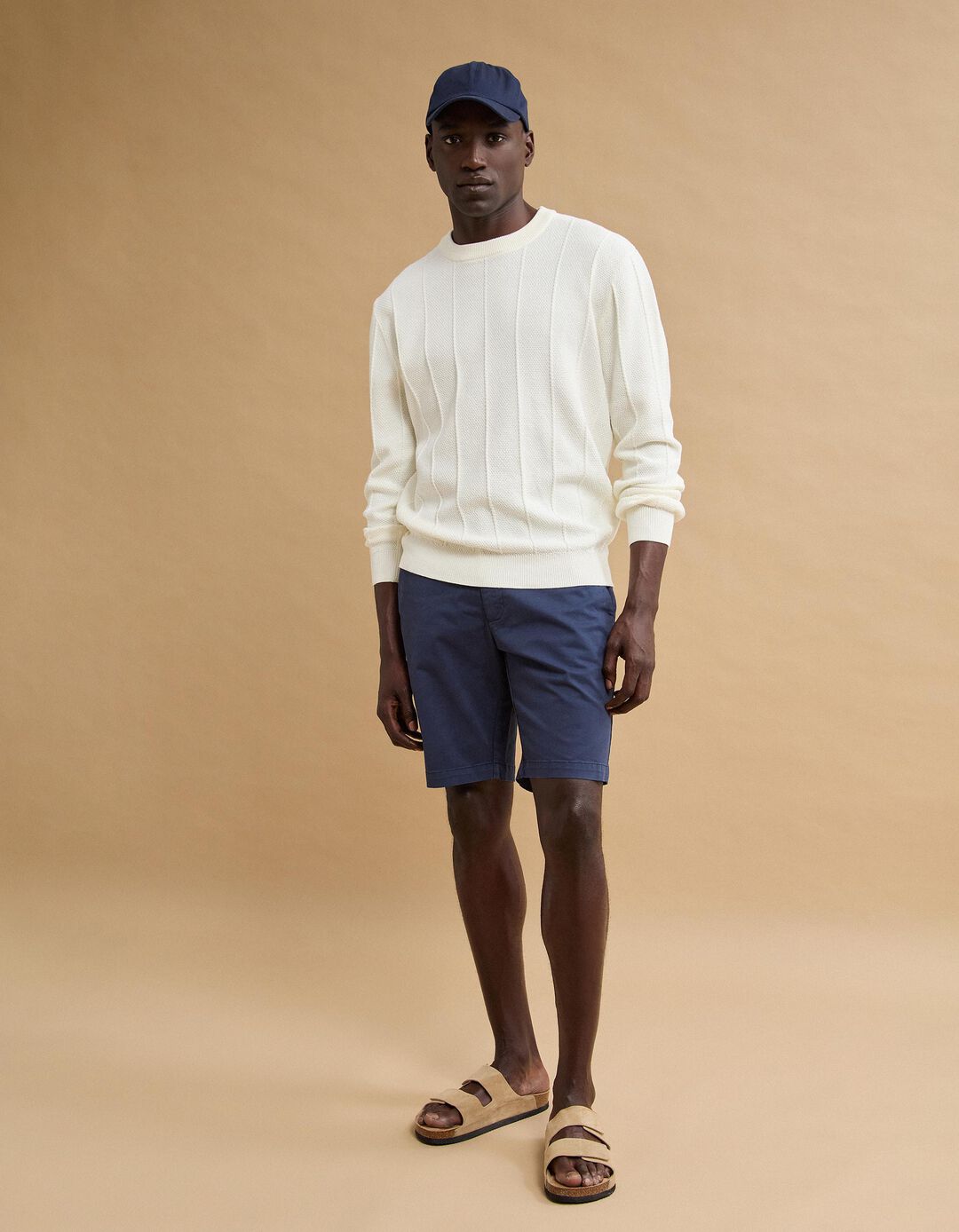 Cal&ccedil;&otilde;es Chino, Homem, Azul Escuro