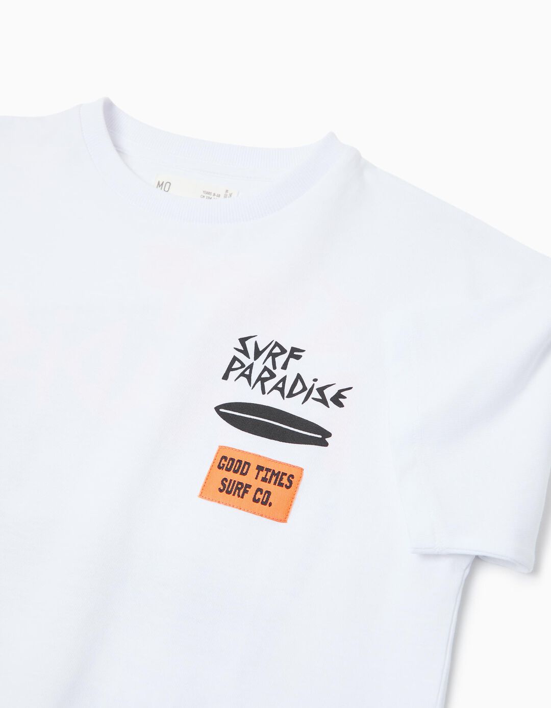 T-shirt Estampada, Menino, Branco