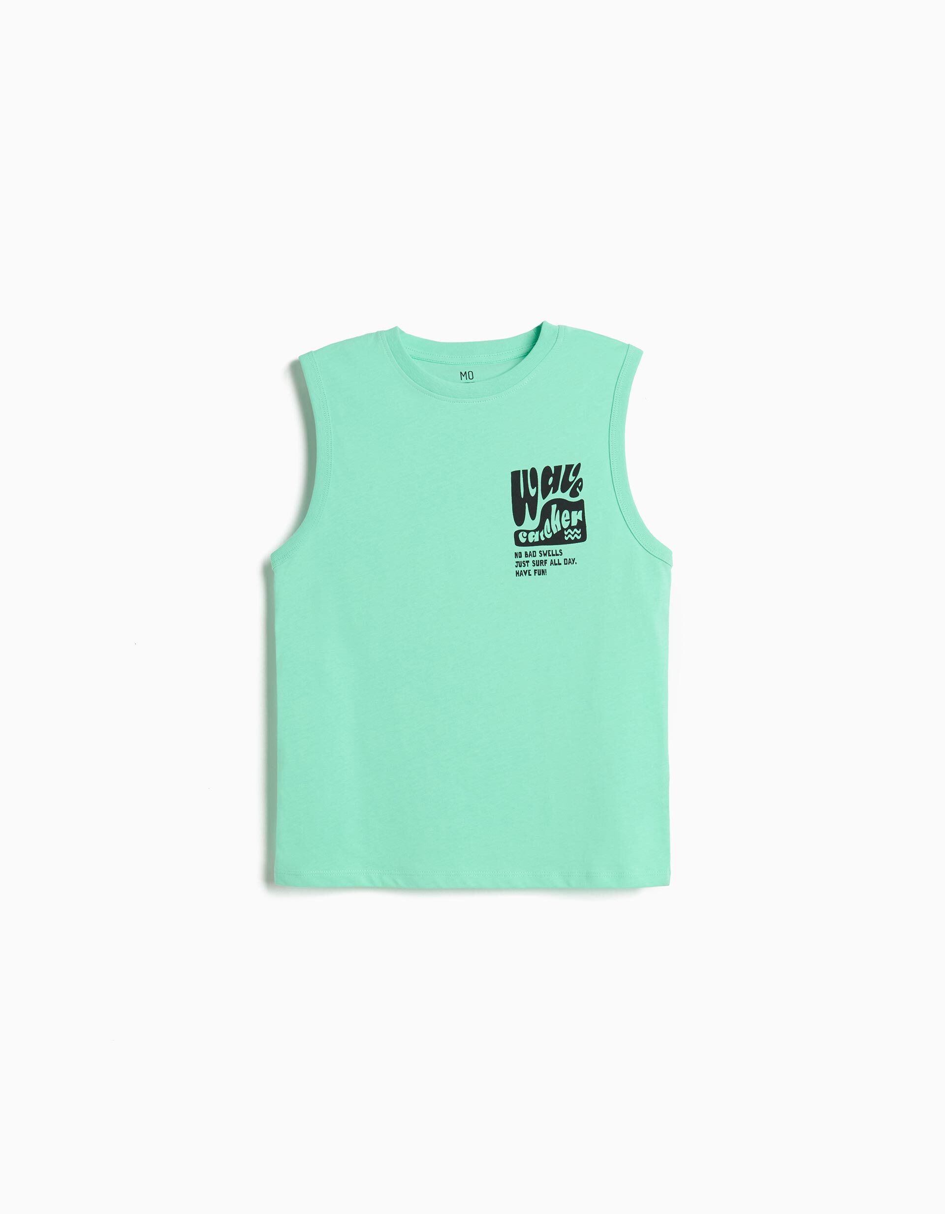 Comprar Online T-shirt Estampada, Menino, Verde Claro