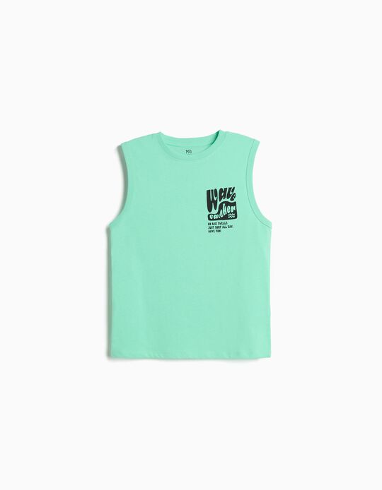 Comprar Online T-shirt Estampada, Menino, Verde Claro