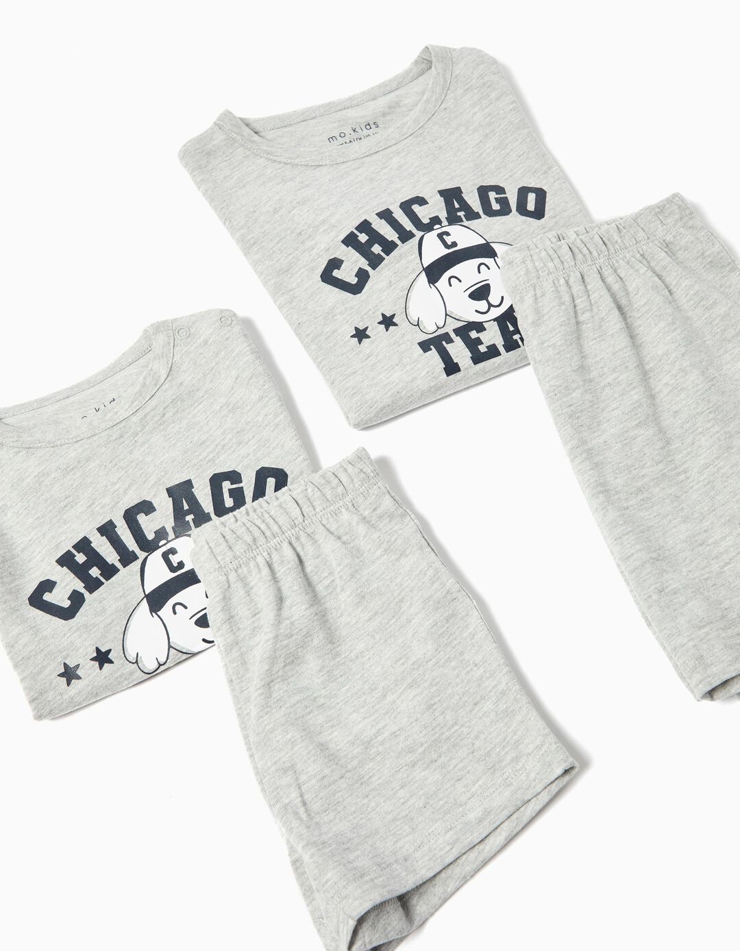 Pijama Jersey, Menino, Cinzento Claro