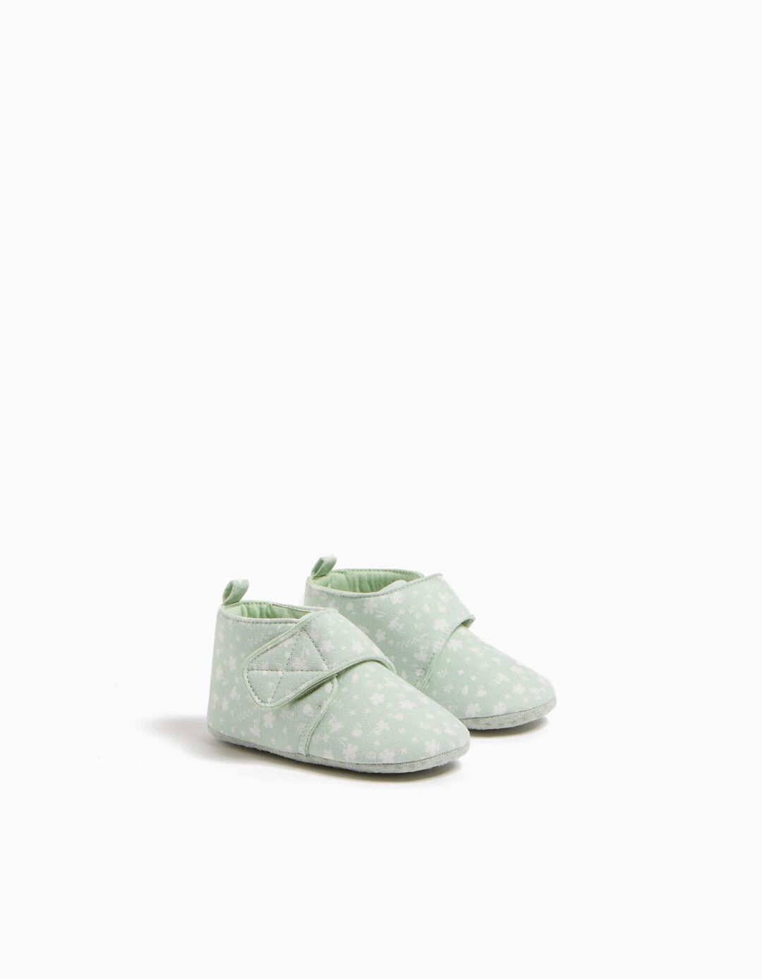 Botinhas Estampado, Bebé, Verde Claro