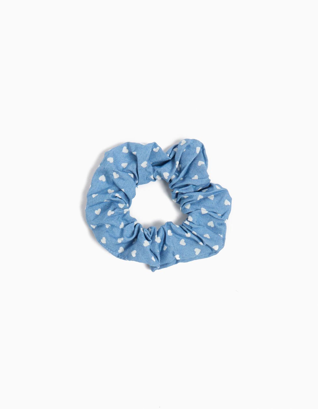 Elástico de Cabelo Scrunchie, Menina, Azul Claro