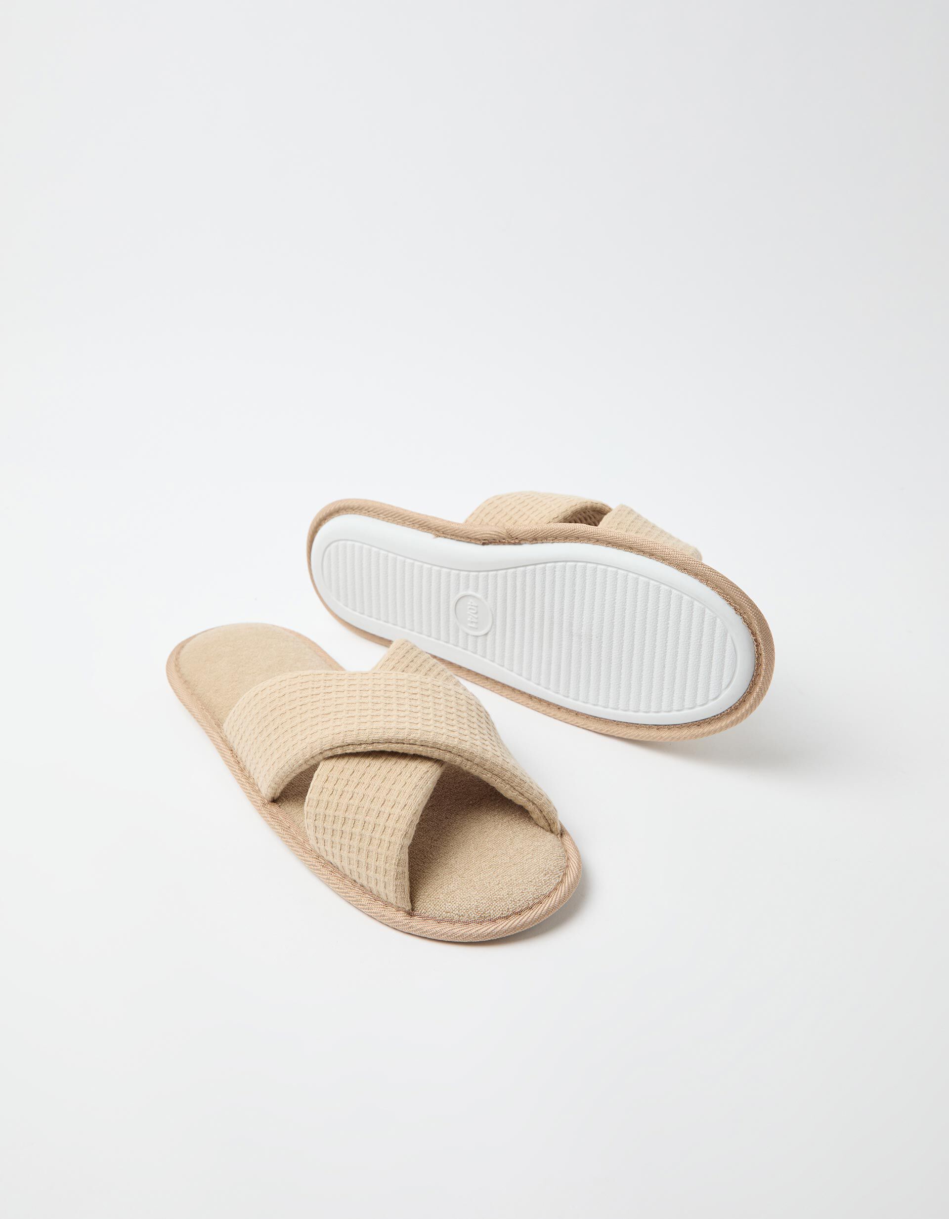 Comprar Online Chinelos De Quarto, Mulher, Bege