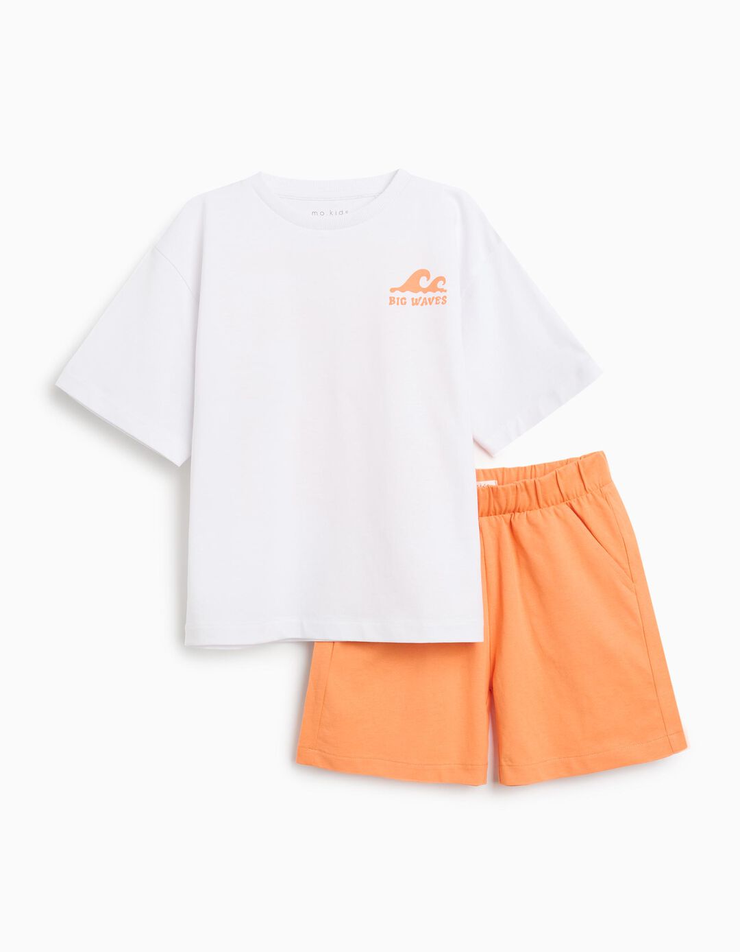 Conjunto T-shirt e Calções, Menino, Branco