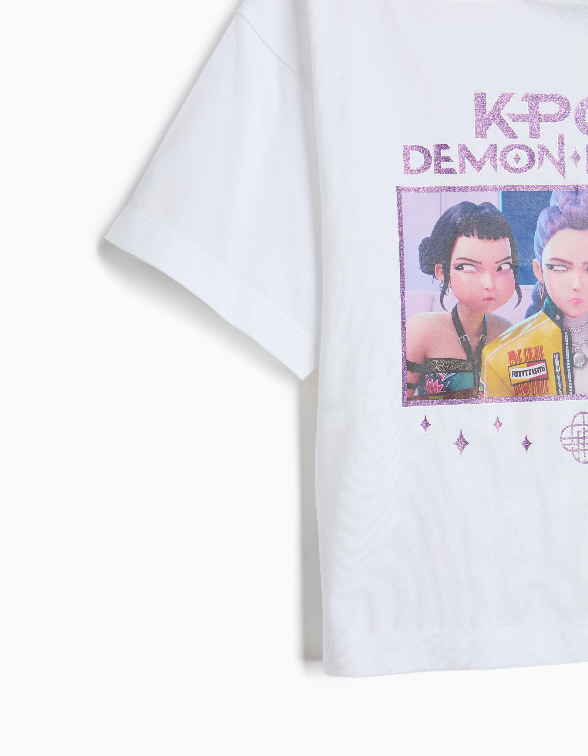 Comprar Online T-shirt 'K-Pop Demon Hunters', Menina, Branco