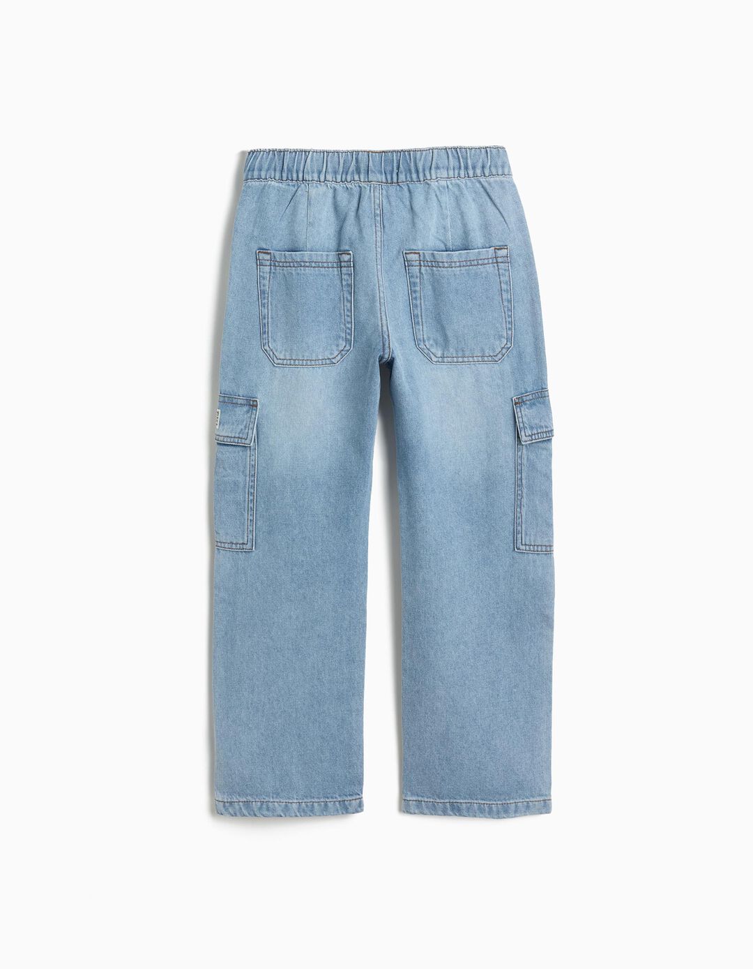 Cal&ccedil;as de Ganga Cargo, Menino, Azul Claro