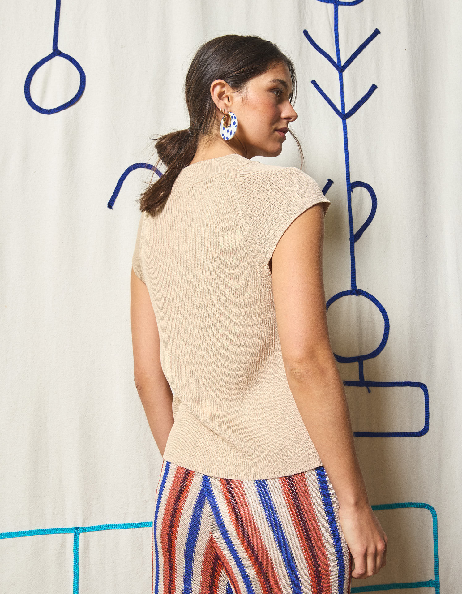 Comprar Online Camisola de Malha, Mulher, Bege