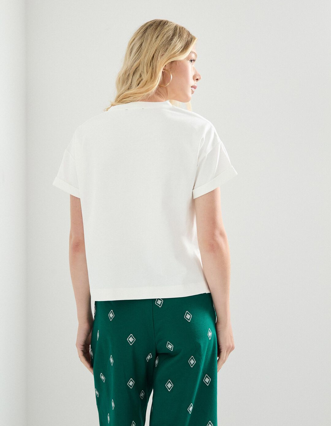 T-shirt, Mulher, Branco