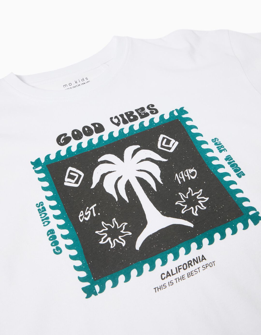 T-shirt Print, Menino, Branco