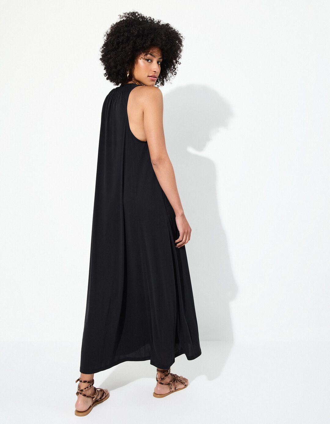 Vestido Comprido, Mulher, Preto