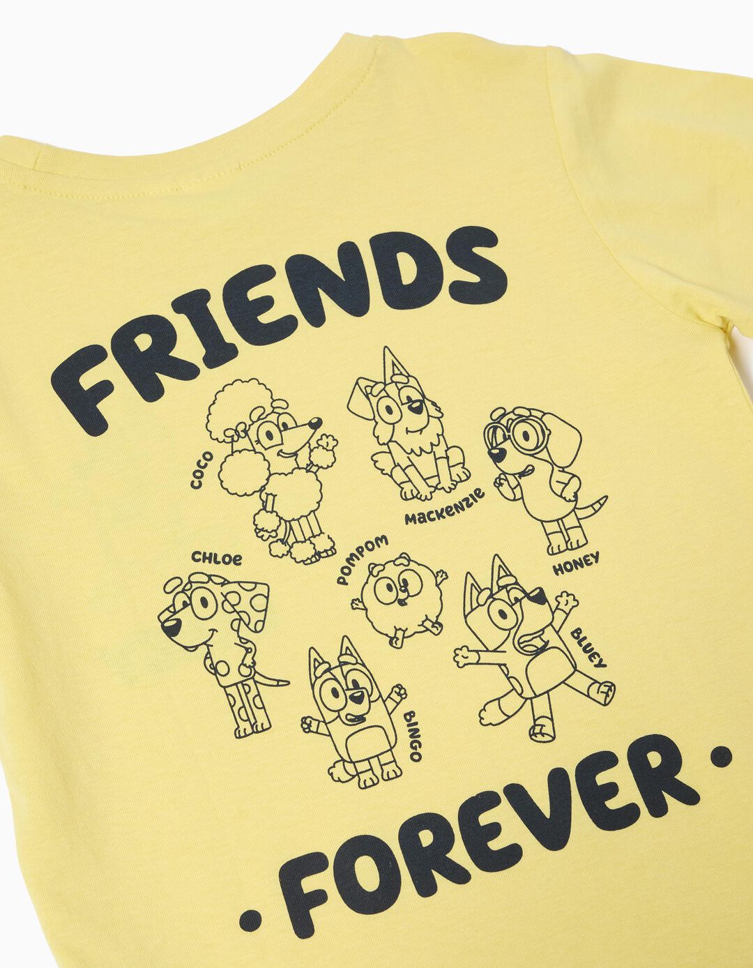 T-shirt 'Bluey', Menino, Amarelo Claro 
