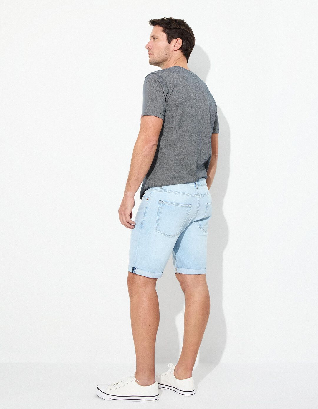 Calções de Ganga 'Slim fit', Homem, Azul Claro 
