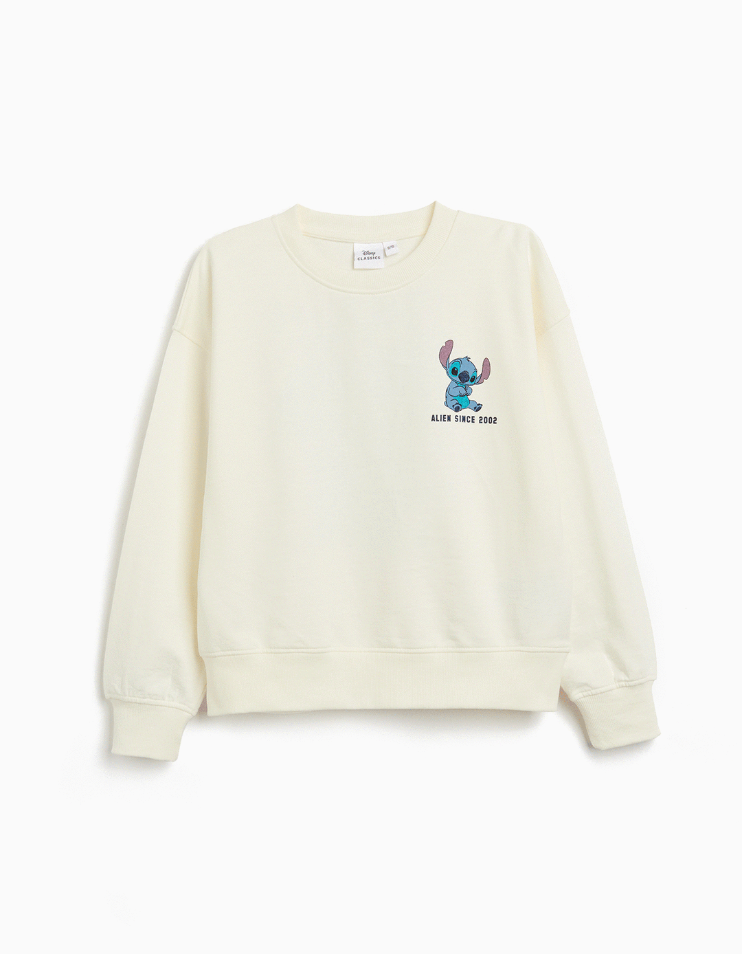 Sweatshirt de Felpa 'Stitch', Menina, Branco