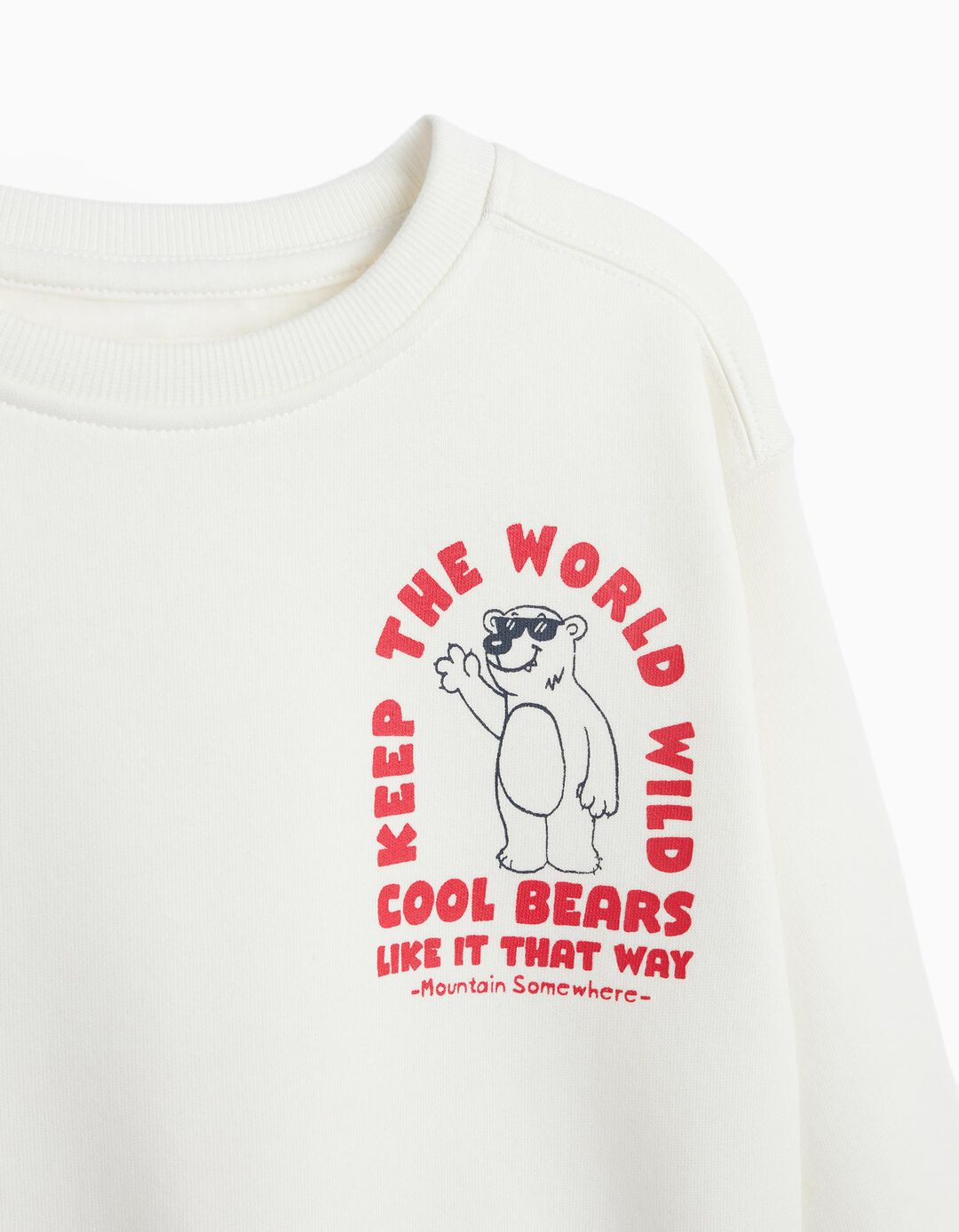 Sweatshirt De Felpa, Menino, Branco