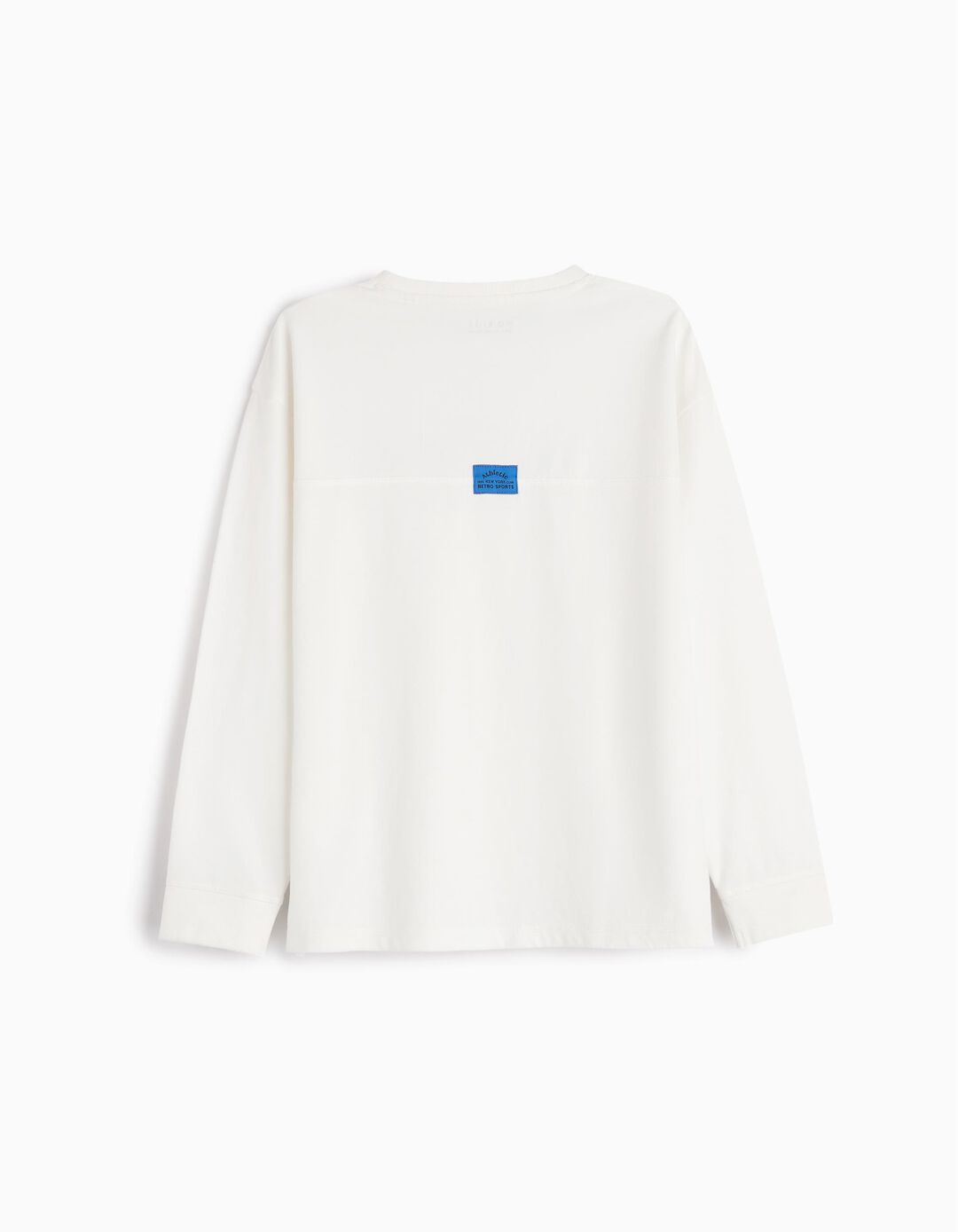 T-shirt Manga Comprida Estampado, Menino, Branco