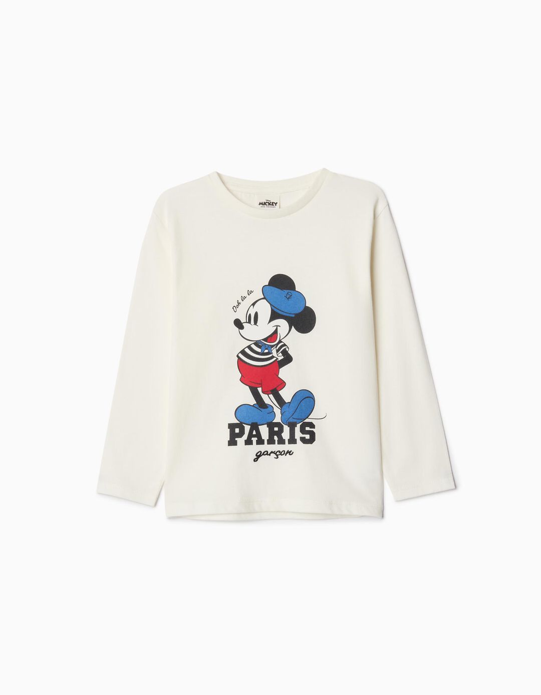T-shirt de Manga Comprida 'Disney', Bebé Menino, Branco