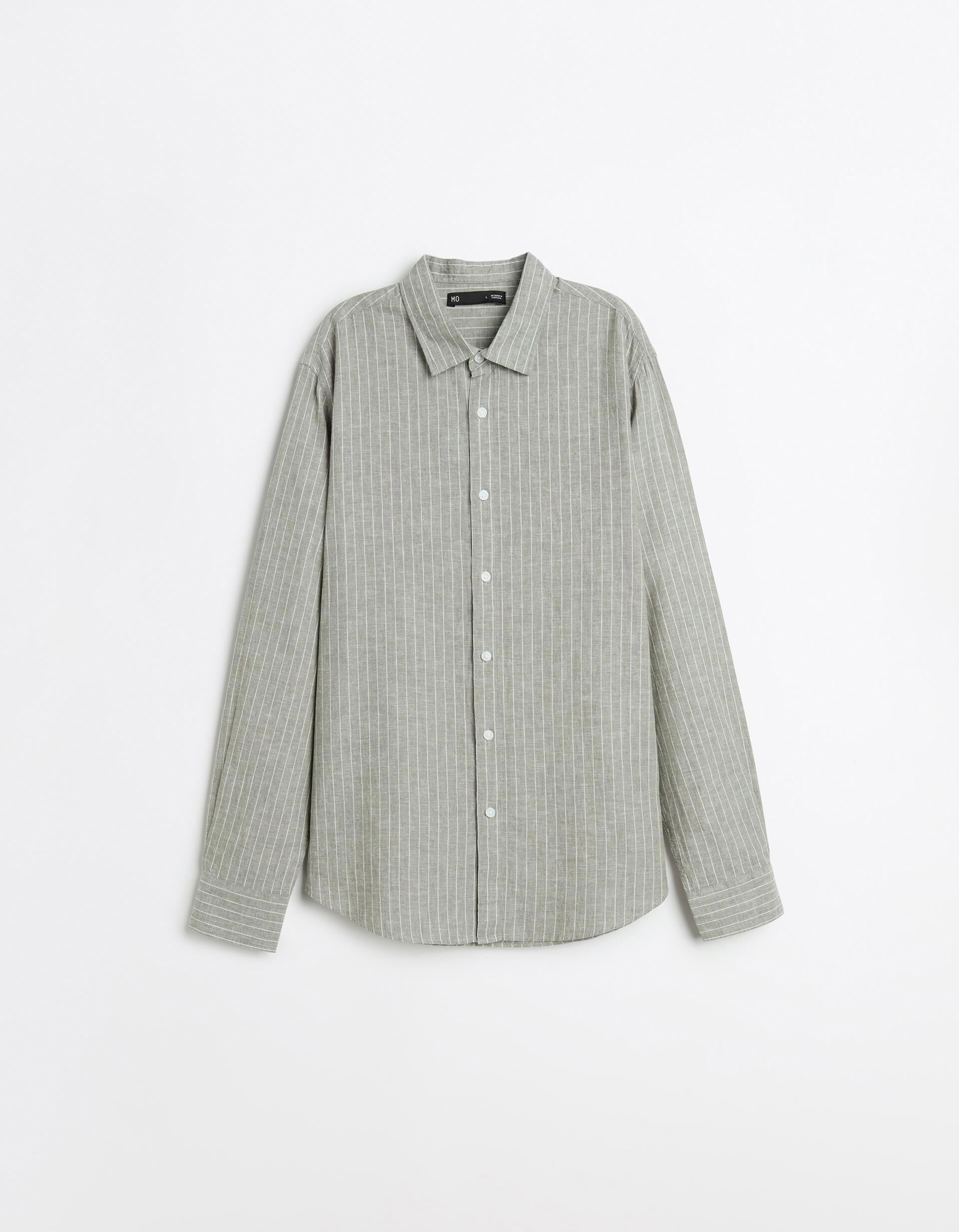 Comprar Online Camisa Riscas com Linho, Homem, Verde