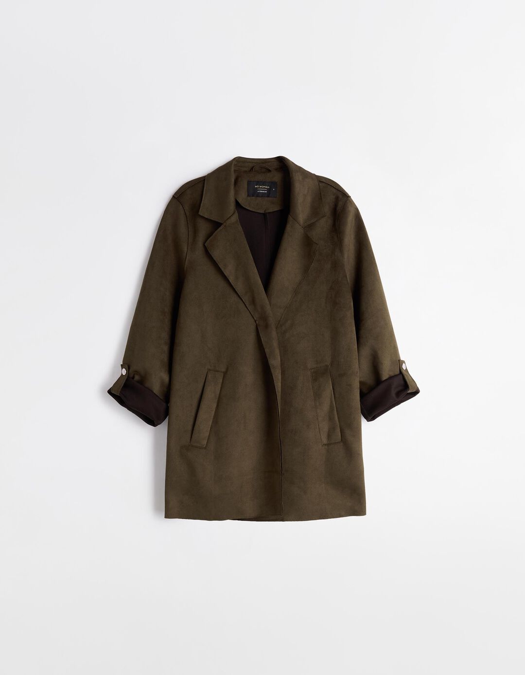 Blazer Efeito Camurça, Mulher, Verde