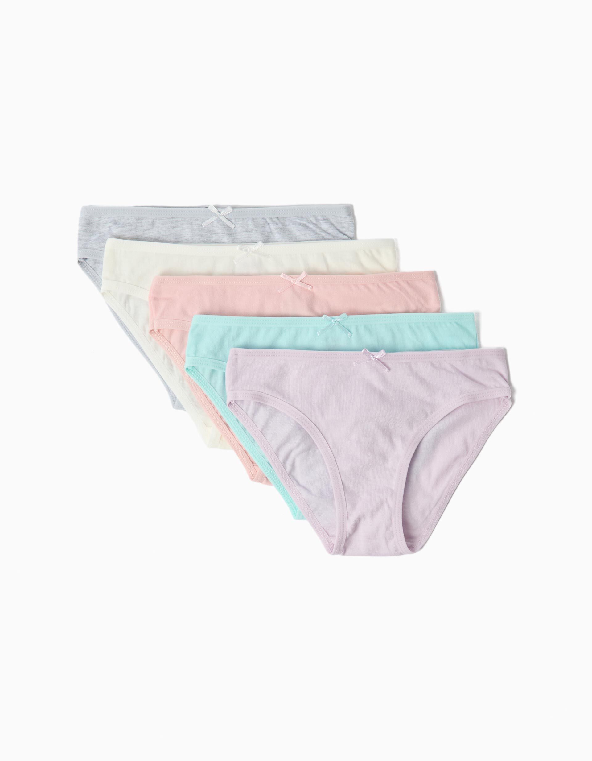 Comprar Online Pack 5 Cuecas Lisas, Menina, Multicolor