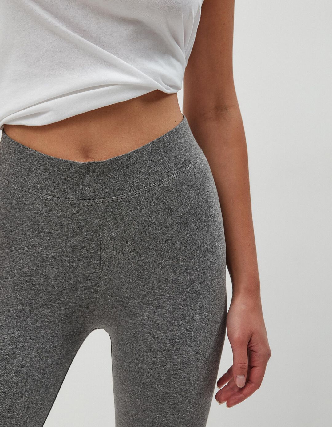 Leggings Básicas, Mulher, Cinza