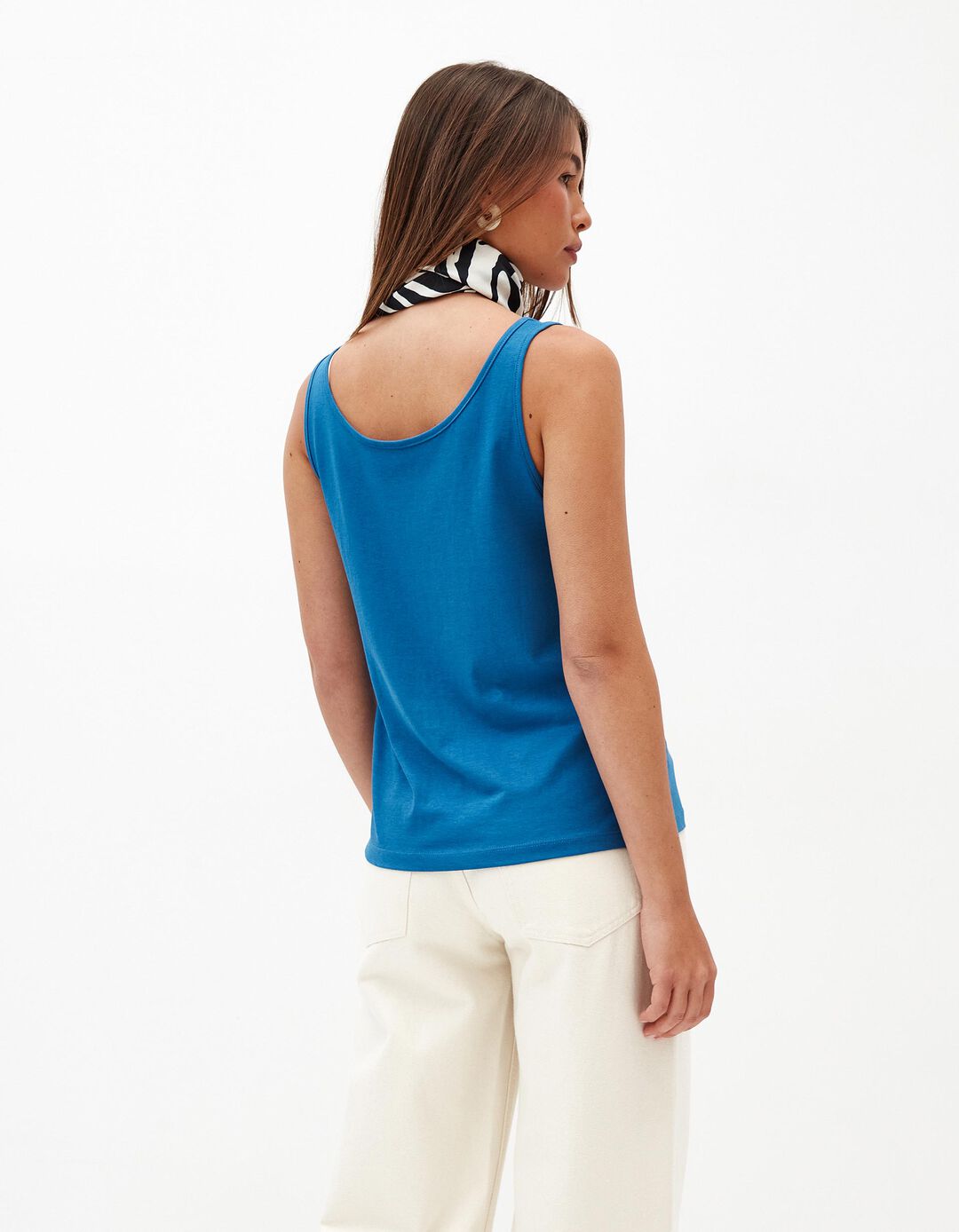 Top Jersey, Mulher, Azul