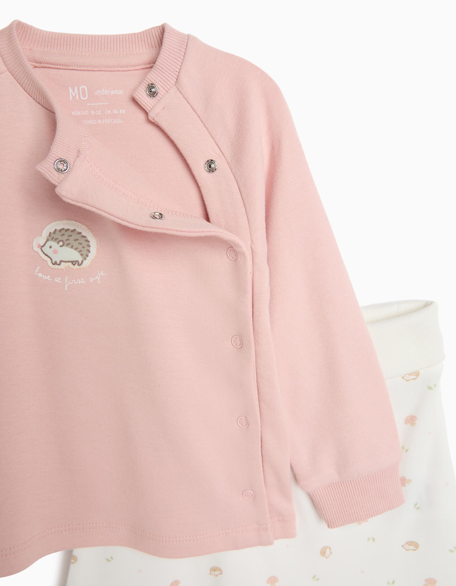 Comprar Online Pijama Interlock, Menina, Rosa Claro