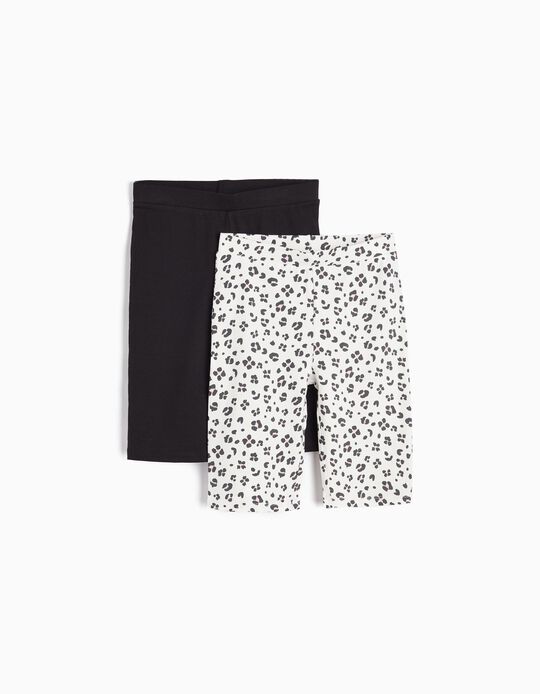 Comprar Online Pack 2 Leggings Cycling, Menina, Branco