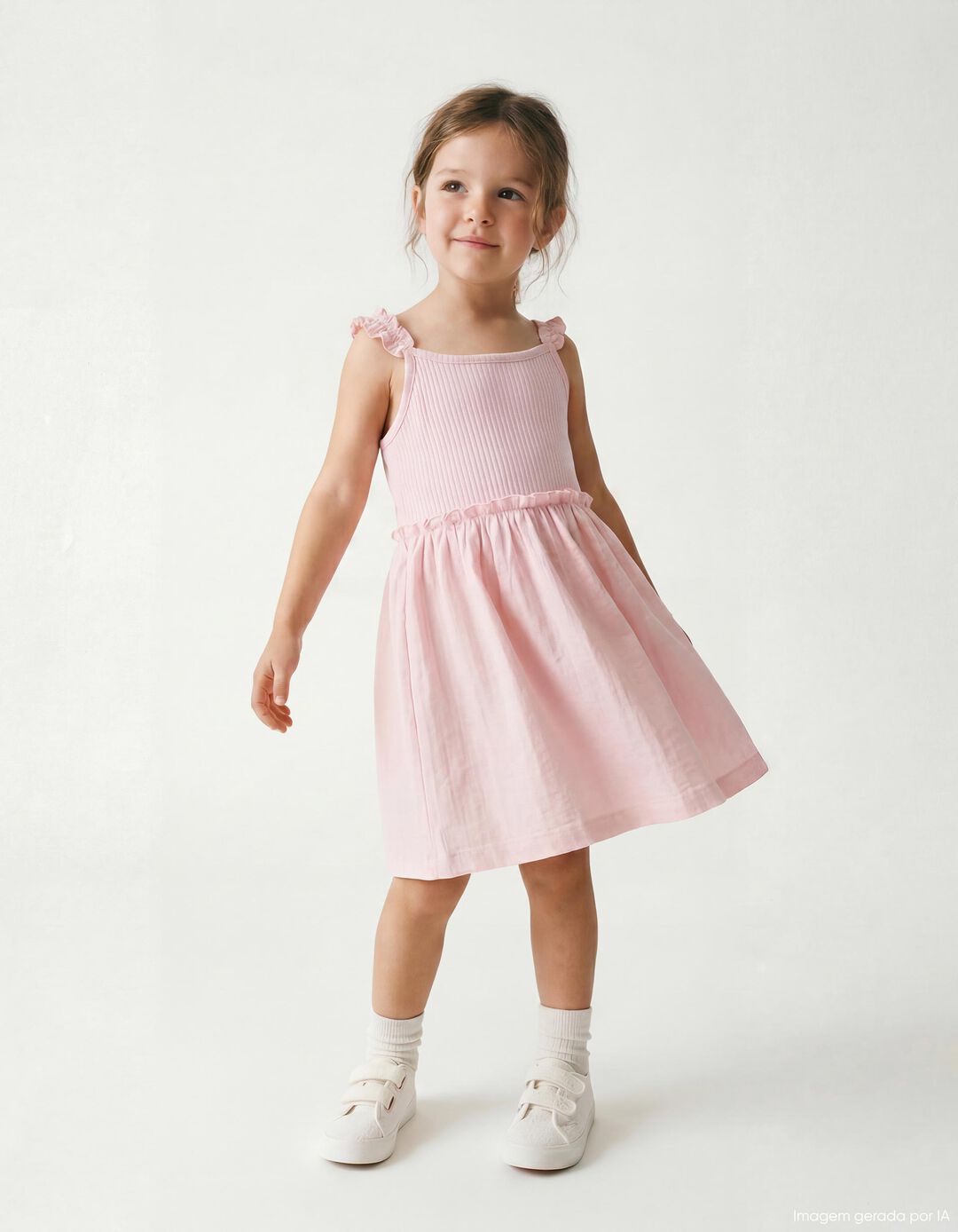 Vestido, Menina, Rosa Claro