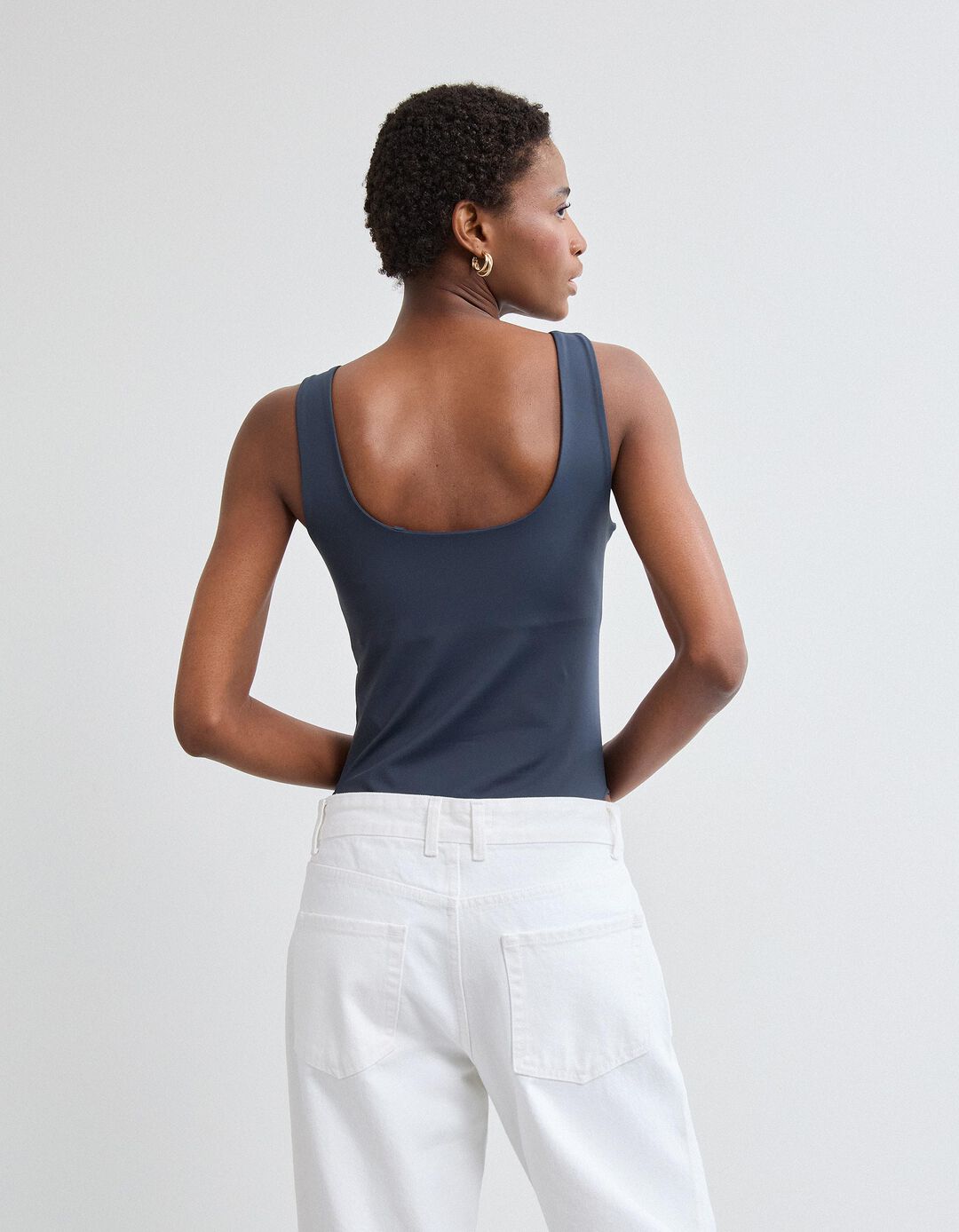 Body, Mulher, Azul Escuro