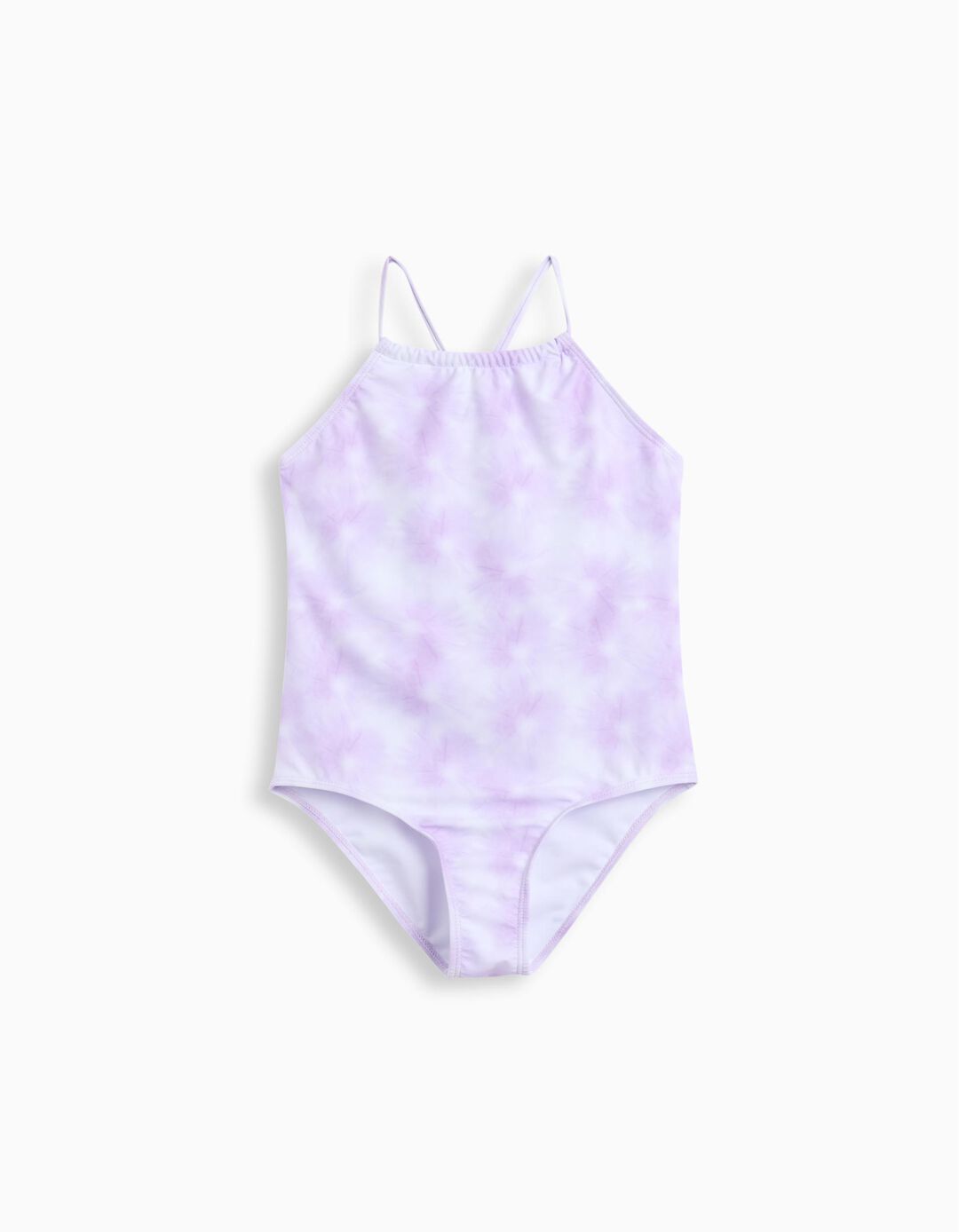 Fato de Banho Tie-Dye, Menina, Lilás Claro