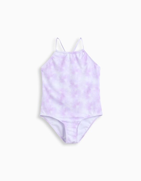 Comprar Online Fato de Banho Tie-Dye, Menina, Lilás Claro